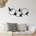 Decoratiune de perete, Tranquila, Dimensiuni: 68,5 x 32,5 cm, Negru