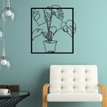 Decoratiune de perete, Store, Dimensiuni: 49 x 53 cm, Negru