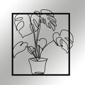 Decoratiune de perete, Store, Dimensiuni: 49 x 53 cm, Negru