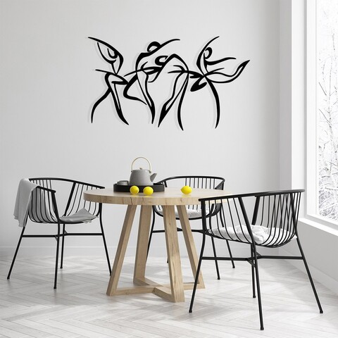 Decoratiune de perete, Felicita M, Dimensiuni: 97 x 56,5 cm, Negru