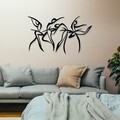 Decoratiune de perete, Felicita M, Dimensiuni: 97 x 56,5 cm, Negru