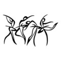 Decoratiune de perete, Felicita M, Dimensiuni: 97 x 56,5 cm, Negru