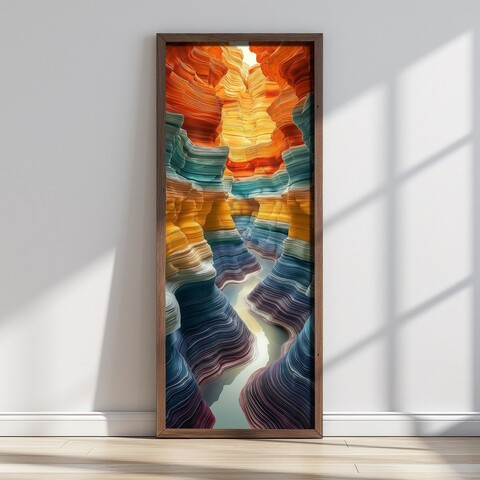Tablou decorativ, LONG023-S/120-40, Imprimat UV, Multicolor