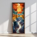 Tablou decorativ, LONG023-S/120-40, Imprimat UV, Multicolor
