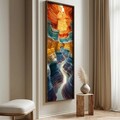 Tablou decorativ, LONG023-S/120-40, Imprimat UV, Multicolor