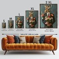 Tablou decorativ, GE141-L, Lemn, Multicolor