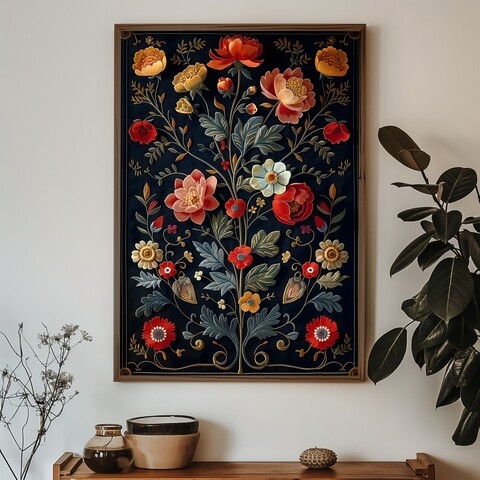 Tablou decorativ, GE211-L, Lemn, Multicolor