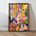 Tablou decorativ, GE217-L, Lemn, Multicolor