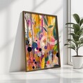 Tablou decorativ, GE217-L, Lemn, Multicolor