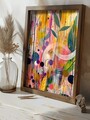 Tablou decorativ, GE217-L, Lemn, Multicolor