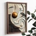 Tablou decorativ, TUN068-XL, Lemn, Multicolor