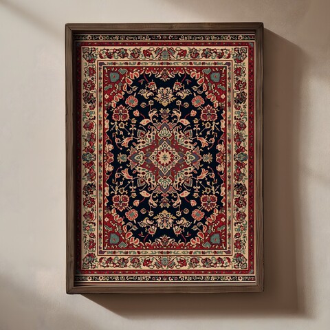 Tablou decorativ, TUN082-XL, Lemn, Multicolor