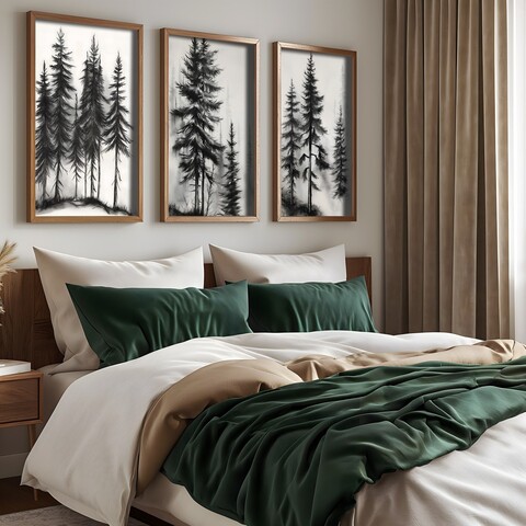 Tablou decorativ (3 Pieces), GE267-L, Lemn, Multicolor