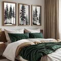 Tablou decorativ (3 Pieces), GE267-L, Lemn, Multicolor