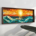 Tablou decorativ, EMR018, Lemn, Multicolor