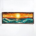 Tablou decorativ, EMR018, Lemn, Multicolor