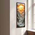 Tablou decorativ, EMR072, Lemn, Multicolor