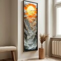 Tablou decorativ, EMR072, Lemn, Multicolor