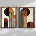 Tablou decorativ (2 Pieces), HUM109, Cadru: 100% MOLID, Multicolor