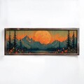 Tablou decorativ, EMR061, Lemn, Multicolor
