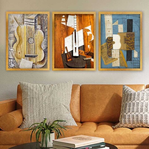 Tablou decorativ (3 Pieces), 3AC_UNPP14_5575, Polistiren (Grosime: 2 cm, Multicolor