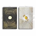 Tablou decorativ (2 Pieces), 2P4570GSC-001, Lemn, Multicolor