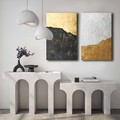 Tablou decorativ (2 Pieces), 2P4570GSC-009, Lemn, Multicolor
