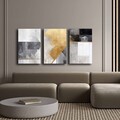 Tablou decorativ (3 Pieces), 3P4570GSC-020, Lemn, Multicolor