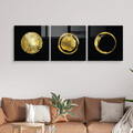 Tablou decorativ (3 Pieces), 2045, Dimensiune: 40 x 40 cm (3 bucăți), Multicolor