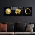 Tablou decorativ (3 Pieces), 2045, Dimensiune: 40 x 40 cm (3 bucăți), Multicolor