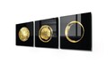 Tablou decorativ (3 Pieces), 2045, Dimensiune: 40 x 40 cm (3 bucăți), Multicolor