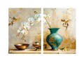 Tablou decorativ (2 Pieces), DEV1, Lemn, Multicolor