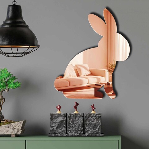Oglinda decorativa, EAS001ROSEGOLD, Partea de jos: 100% EVA (Grosime: 10 mm, Auriu roz