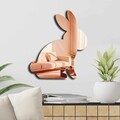 Oglinda decorativa, EAS001ROSEGOLD, Partea de jos: 100% EVA (Grosime: 10 mm, Auriu roz