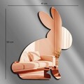 Oglinda decorativa, EAS001ROSEGOLD, Partea de jos: 100% EVA (Grosime: 10 mm, Auriu roz