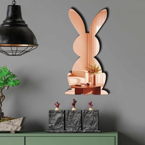 Oglinda decorativa, EAS005ROSEGOLD, Partea de jos: 100% EVA (Grosime: 10 mm, Auriu roz