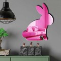 Oglinda decorativa, EAS001PINK, Partea de jos: 100% EVA (Grosime: 10 mm, Roz