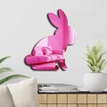 Oglinda decorativa, EAS001PINK, Partea de jos: 100% EVA (Grosime: 10 mm, Roz