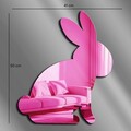 Oglinda decorativa, EAS001PINK, Partea de jos: 100% EVA (Grosime: 10 mm, Roz