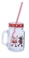 Cana cu pai Santa and Reindeer dance, Decoris, 450 ml, sticla, multicolor