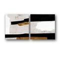 Set 2 tablouri decorative, ASR_CNV2-2 30x30, Lemn, Multicolor