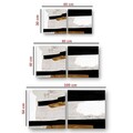 Set 2 tablouri decorative, ASR_CNV2-2 30x30, Lemn, Multicolor