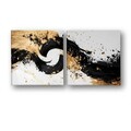 Set 2 tablouri decorative, ASR_CNV2-6 50x50, Lemn, Multicolor