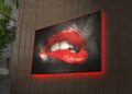 Tablou decorativ cu lumina LED, 4570DACT-64, Dimensiune: 45 x 70 cm, Multicolor