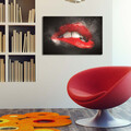 Tablou decorativ cu lumina LED, 4570DACT-64, Dimensiune: 45 x 70 cm, Multicolor