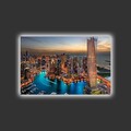 Tablou decorativ cu lumina LED, 4570HDACT-082, Dimensiune: 45 x 70 cm, Multicolor
