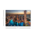Tablou decorativ cu lumina LED, 4570HDACT-082, Dimensiune: 45 x 70 cm, Multicolor