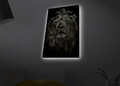 Tablou decorativ cu lumina LED, 4570MDACT-058, Dimensiune: 45 x 70 cm, Multicolor