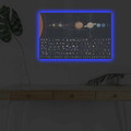 Tablou decorativ cu lumina LED, NASA-010, Dimensiune: 45 x 70 cm, Multicolor