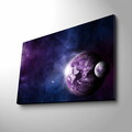 Tablou decorativ cu lumina LED, NASA-020, Dimensiune: 45 x 70 cm, Multicolor